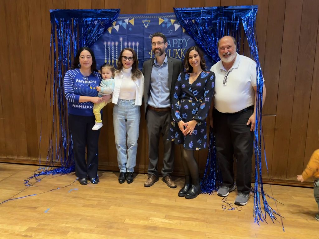 Monica, Juli, Rabbi Glick, Sarah Aroeste, and Charles