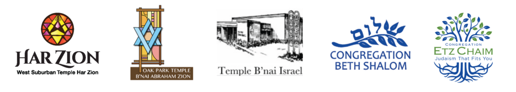 Sponsored by Har Zion, Oak Park Temple, Temple B/nai Israel, Congregation Beth Shalom, and Etz Chaim