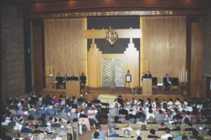 Har Zion Goldstein Sanctuary during the Declaration